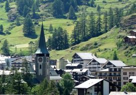 Zermatt village in Switzerland
