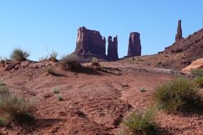 monument valley in Utah landscape