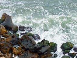 sea rocks marine landscape