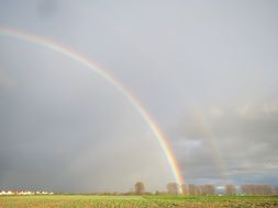 scenic colorful rainbows