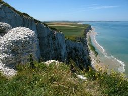 view from the high mountains to the coast