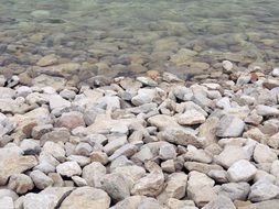 Stones near water