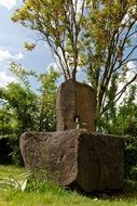 stone fountain as sculpture