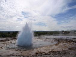 geyser in Iceland fountain