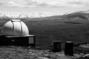 observatory in the mountains of new zealand