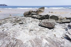 rocks on the sea beach
