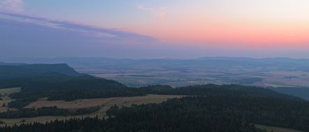 panoramic view of valley