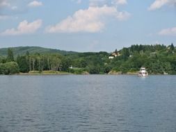 reservoir lake of Brno