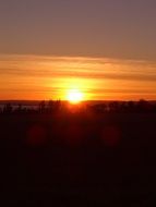 sunset nova scotia canada dusk sun