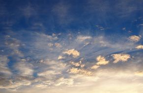 autumn clouds in the sky