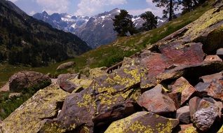 Rocky mountain peaks in Spain