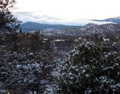 distant view of the bradshaw mountains