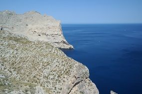 landscape of rocky coast of the Mediterranean Sea