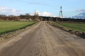 Picture of rural road in mazowsze