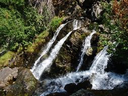 Landscape of cascades on alps