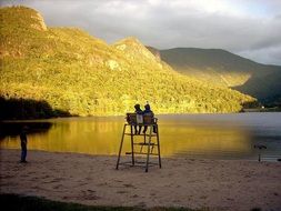 Beach near the lake