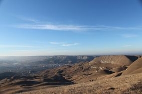 beautiful landscape of mountains in the Caucasus