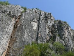 grey cliff in Aggtelek National Park