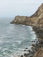 rock on the ocean coast