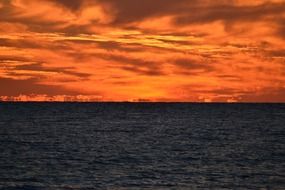 landscape of Scenery with the lake and sunset
