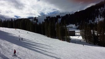 Mountains in Colorado in the winter