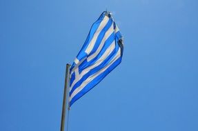 white and blue flag of Greece