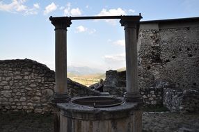 medieval well in the village