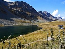 alpine mountains summer landscape
