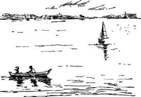 Boat in a river