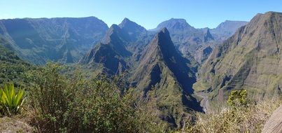 landscape of mountain peak