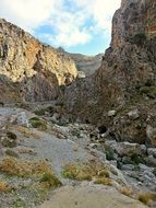 Scenic mountain landscape in Crete