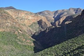 gorge near the mountains