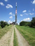 transmitter on a mountain