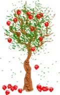 apple tree drawed