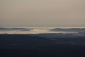 mountains hegau panorama