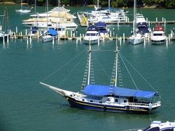 pleasure boats at the pier