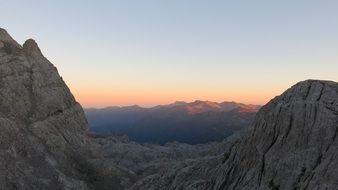 picos de europa sunset