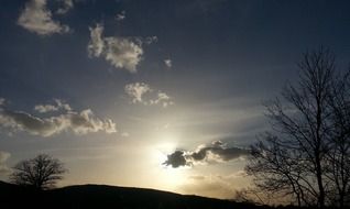 calm evening sky