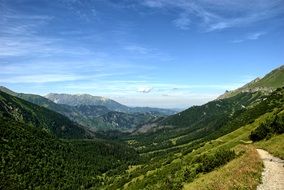 scenic mountain vallley at summer, tatry, slovakia