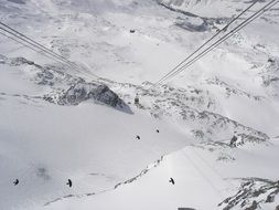cable car in cervinia