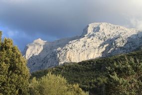 Landscape of the mountain in sardinia
