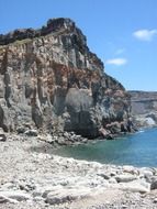 cliffs on the coast of canary islands