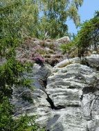 landscape of rock in Teplice