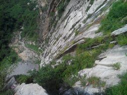 high mountains in taihan range, china