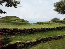 lagreen mounds on the mountain