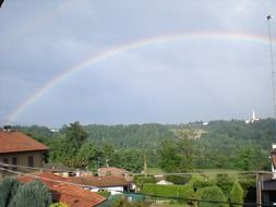 rainbow on a sky