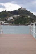 view from the pier to san sebastian landscape