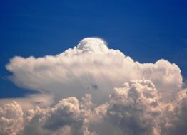 landscape of white cloud