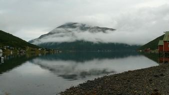 Mountains and lake in Norway