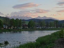 scenic mountain landscape, poland, tatry